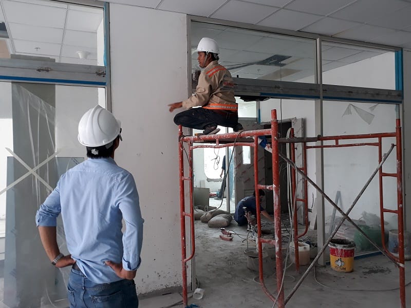 Nhật ký công trình thi công bệnh viện quốc tế mỹ quận 2