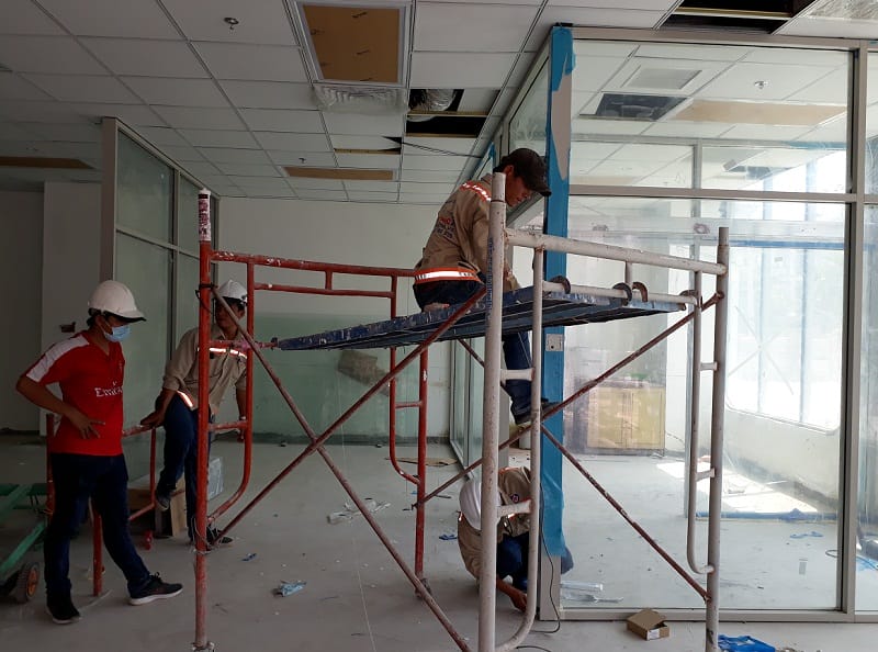 Nhật ký công trình thi công bệnh viện quốc tế mỹ quận 2-2