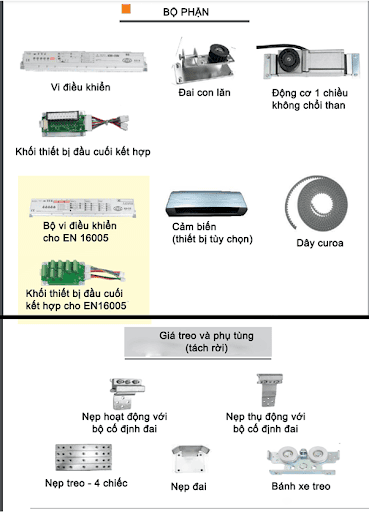 Cấu tạo motor cửa trượt KTH AD-3