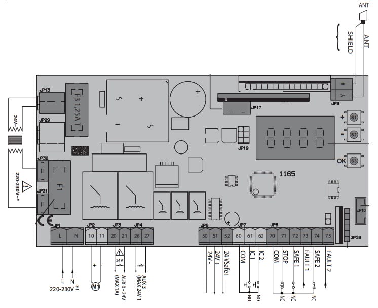 Board điều khiển cổng trượt Deimos Ultra A400