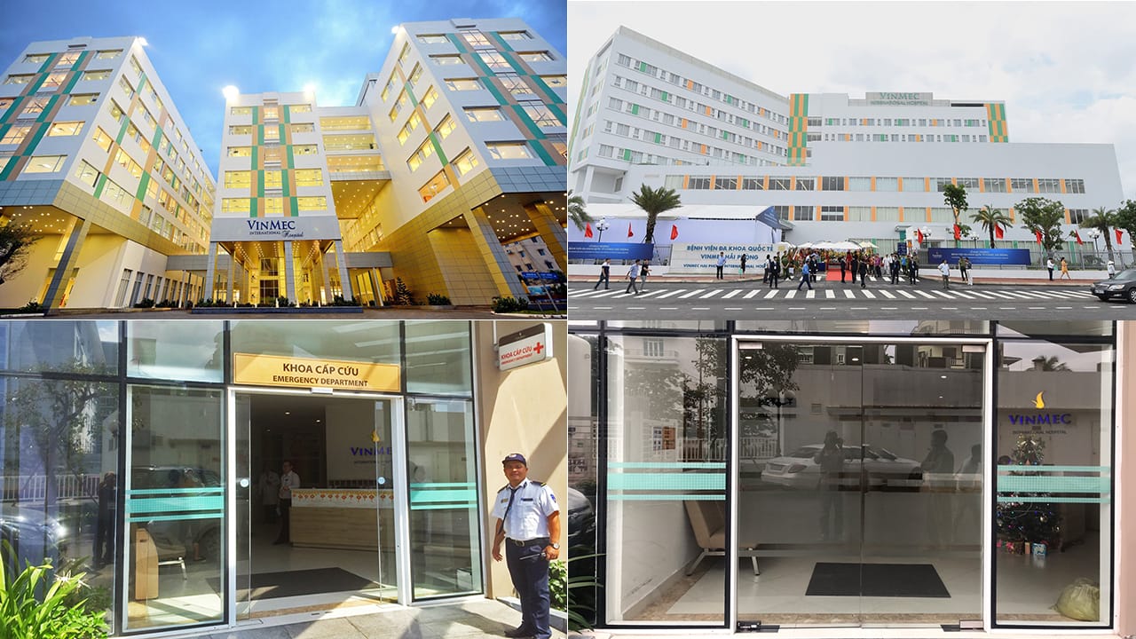 Lắp cửa tự động cho bệnh viện Vinmec
