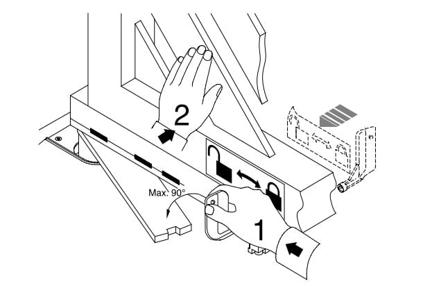 Sơ đồ lắp đặt khóa cơ cho cổng tự động Eli 250